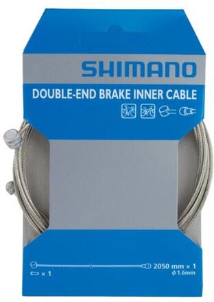 Shimano Double-End Road/MTB Bremsewire Sølv, MTB og landevei
