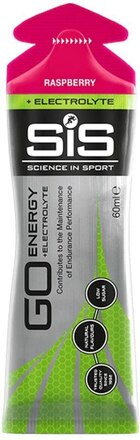 SiS GO Energy + Electrolyte Energigel Raspberry, 60 ml