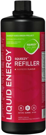 Squeezy Liquid Energy Refiller Bringebær, 1L