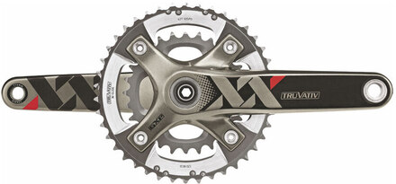 Sram XX 39/26T GXP Kranksett 175 mm, Carbon, 2x10 delt, 120/80 mm