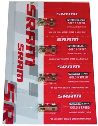 Sram Powerlock 9-delat Kedjelås Passar 9-växlat, 4 st