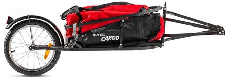 Trygg Cargo Alu Sykkelhenger Aluminiumramme, 6 kg, 16" hjul, for QR