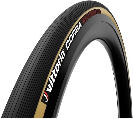 Vittoria Corsa Racerdäck Brun/Svart, Tubdäck, 700x23c