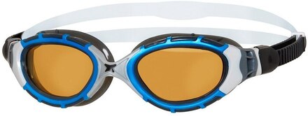 Zoggs Predator Flex Ultra Reactor Brille Blå/Sølv, Polarisert linse