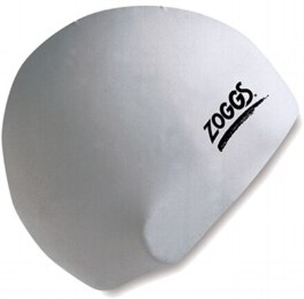 Zoggs Standard Silikon Badehette Sort, Blå eller Sølv