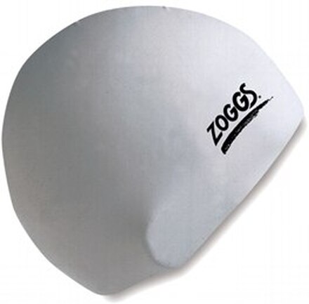 Zoggs Standard Silikon Badehette Hvit, Onesize