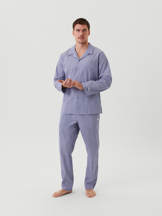 Björn Borg Core Thomas Mason Poplin Pyjama Set Blå, XXL