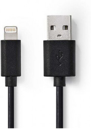 Kabel NEDIS Lightning - USB A 2m svart