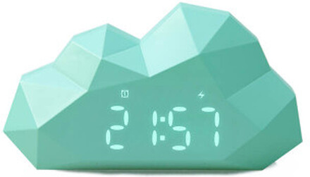 MOB Väckarklocka med nattlampa Ljusblå Mini Cloudy
