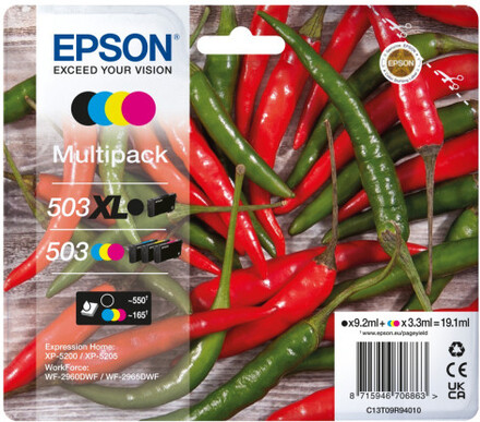 Ink C13T09R94010 503XL/503 Multipack Chili