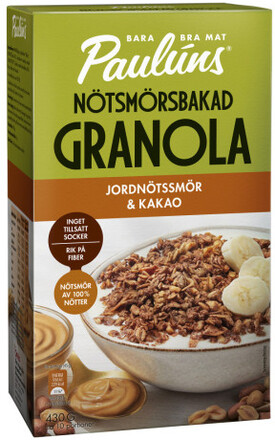 Granola Jordnötssmör & Kakao 430G