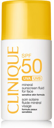 Clinique SPF 50 Mineral Sunscreen Fluid For Face Solskyddskräm Ansikte 2 h Vuxna