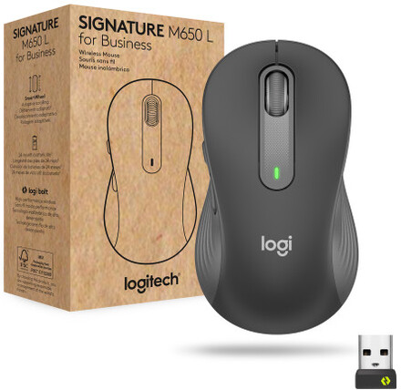 Logitech Signature M650 for Business datormöss högerhand Trådlös RF + Bluetooth Optisk 4000 DPI