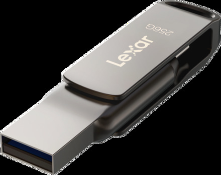 Lexar JumpDrive Dual Drive D400 Type-C/Type-C & Type-A, up to 130MB/s read (USB 3.1) 256GB