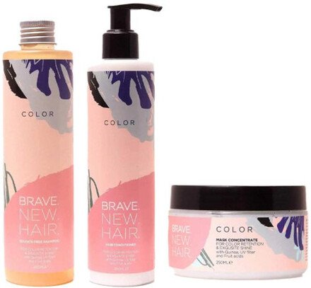3-pack Brave. New. Hair. Color Schampoo + Conditioner + Mask