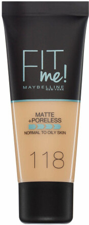 Fit Me Matte + Poreless Foundation - 118 Nude