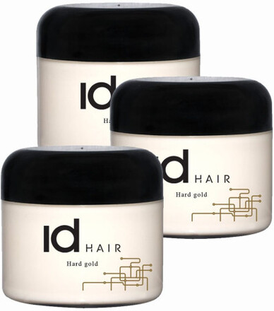 3-pack ID Hair Hard Gold Wax 100ml