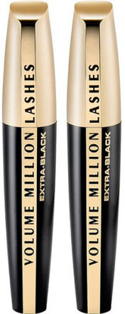 2-pack L'Oréal Paris Volume Million Lashes Mascara Extra Black 9ml