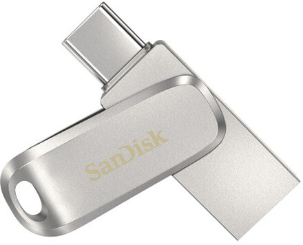 SanDisk Ultra Dual Drive Luxe USB-sticka 128 GB USB Type-A / USB Type-C 3.2 Gen 1 (3.1 Gen 1) Rostfritt stål