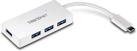 Trendnet TUC-H4E gränssnittshubbar USB 3.2 Gen 1 (3.1 Gen 1) Type-C 5000 Mbit/s Vit