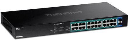 Trendnet TPE-TG262 nätverksswitchar Ohanterad L2 Gigabit Ethernet (10/100/1000) Strömförsörjning via Ethernet (PoE) stöd 1U Svart