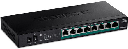 Trendnet TPE-TG380 nätverksswitchar Ohanterad 2.5G Ethernet (100/1000/2500) Strömförsörjning via Ethernet (PoE) stöd Svart