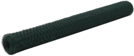 Hönsnät stål med PVC-beläggning 25x1,2 m grön