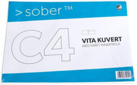 Kuvert konsument fp C4 FH vit 5/fp