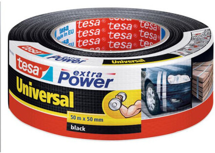 Vävtejp TESA Extra Power 50mmx50m svart