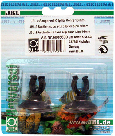 JBL Sugkopp med clips 16mm 2-pack