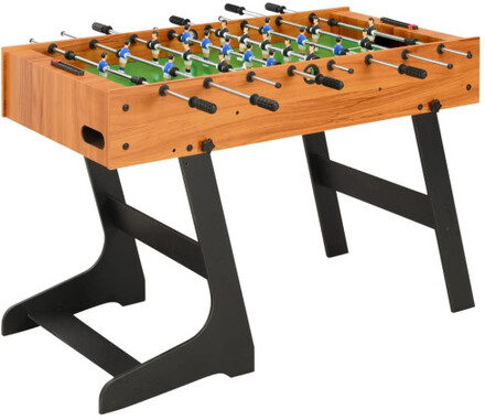 Fotbollsbord hopfällbart 121x61x80 cm ljusbrun