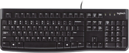 Logitech K120 Corded Keyboard tangentbord USB QWERTY Engelsk Svart