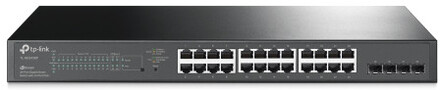 TP-Link TL-SG2428P nätverksswitchar hanterad L2/L2+ Gigabit Ethernet (10/100/1000) Strömförsörjning via Ethernet (PoE) stöd 1U Svart