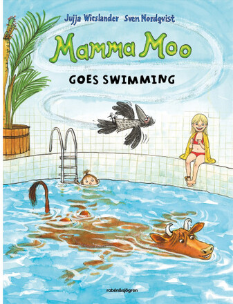 Mamma Moo goes swimming (inbunden, eng)