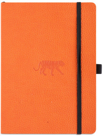 Dingbats* Wildlife Soft Cover A5 Dotted - Orange Tiger Notebook
