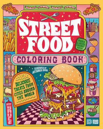 Street Food Coloring Book (häftad)