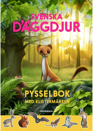 Svenska däggdjur : pysselbok med klistermärken