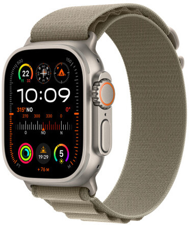 Apple Watch Ultra 2 OLED 49 mm Digital 410 x 502 pixlar Pekskärm 4G Titan GPS
