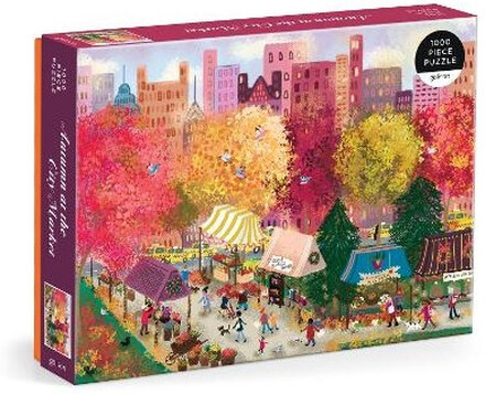 Joy Laforme Autumn at the City Market 1000 Piece Puzzle (bok, eng)