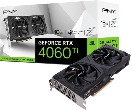 PNY VCG4060T16DFXPB1 grafikkort NVIDIA GeForce RTX 4060 Ti 16 GB GDDR6