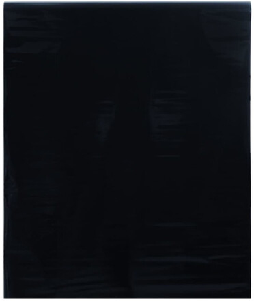 Fönsterfilm statisk frostad frostad svart 90x1000 cm PVC
