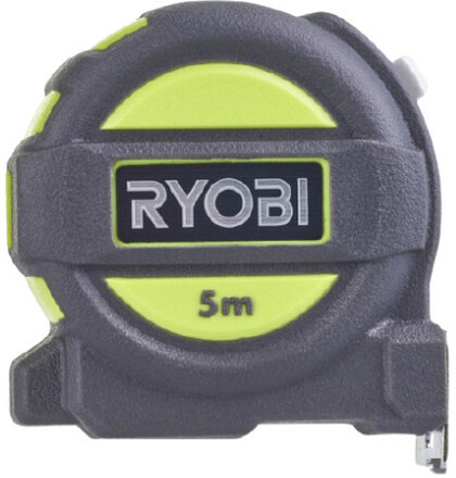 Ryobi 5132004360 måttband 5 m Svart, Grön