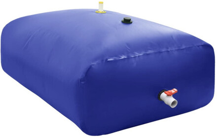 Vattentank med kran vikbar 5000 L PVC