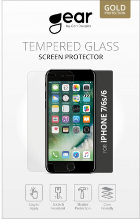 Glass Prot. Flat Case Friendly 2.5D GOLD iPhone6/7/8/SE