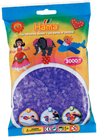 Hama Beads 201-74 pärla Tubpärla lila 3000 styck