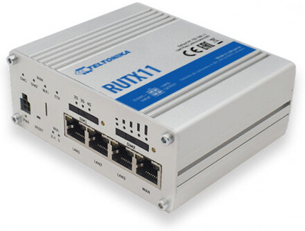 Teltonika RUTX11 trådlös router Gigabit Ethernet Dual-band (2,4 GHz / 5 GHz) 4G Grå