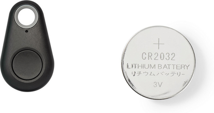 Bluetooth Nøglefinder sort til iPhone & Samsung inkl. CR2032 Batteri