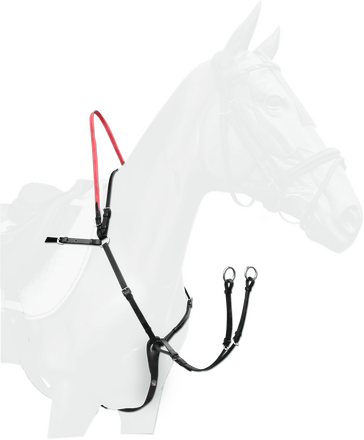 Waldhausen Bröstplatta/Martingal med säkerhetstygel (Pony)