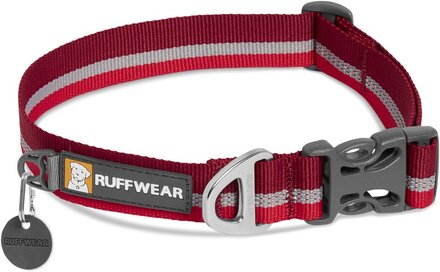 Ruffwear - Reflekterande Hundhalsband - Crag™- Cinder Cone Red (S = 28-36 cm)