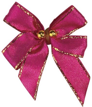 Aria Tiny Bows Hårsnoddar med 2 små guldfärgade kulor (2-pack) (Light Purple)